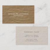 Professionele minimale Sandstone-Visitekaartjes Visitekaartje (Voorkant / Achterkant)