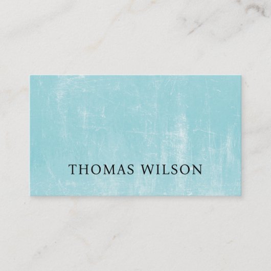 Professionele minimale textuur blauw wit consultan visitekaartje (Voorkant)