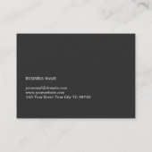 Professionele minimale zwart-wit consultant visitekaartje (Achterkant)