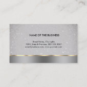 Professionele minimale zwarte goudfinanciën met el visitekaartje (Achterkant)