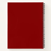 Professionele minimale zwarte Initialen Notitieboek (Achterkant)
