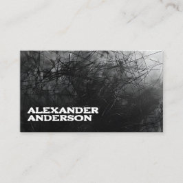 Professionele minimale zwarte krabbel visitekaartje