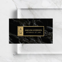 Professionele minimale zwarte monogram