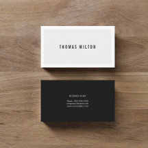 Professionele minimale zwarte witte consultant