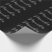 Professionele minimalist Naam toevoegen Persoonlij Cadeaupapier (Hoek)