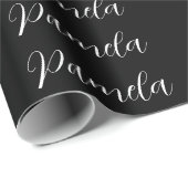 Professionele minimalist Naam toevoegen Persoonlij Cadeaupapier (Rol Hoek)