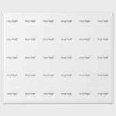 Professionele minimalist Naam toevoegen Persoonlij Cadeaupapier (Vlak)