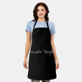Professionele minimalist Naam toevoegen Persoonlij Schort (Gedragen)
