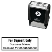 Professionele minimalist voor storting slechts  zelfinktende stempel (In situ)