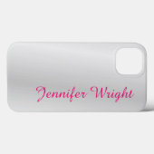 Professionele minimalistisch, elegant grijs Case-Mate iPhone case (Achterkant (horizontaal))