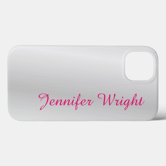 Professionele minimalistisch, elegant grijs Case-Mate iPhone case (Achterkant (horizontaal))