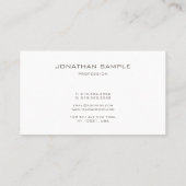 Professionele minimalistisch monogram visitekaartje (Achterkant)