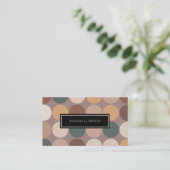 Professionele minimalistische aartafellinnen visitekaartje (Staand voorkant)