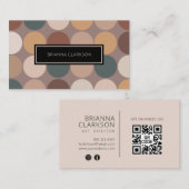 Professionele minimalistische aartafellinnen visitekaartje (Voorkant / Achterkant)