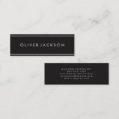Professionele minimalistische accessoires mini visitekaartje (Voorkant / Achterkant)