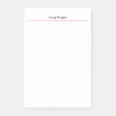 Professionele minimalistische basiskwaliteit op ma post-it® notes (Voorkant)