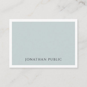 Professionele Minimalistische Blauw Groene Eenvoud Visitekaartje