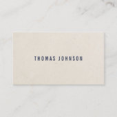 Professionele Minimalistische Blauwe Beige Consult Visitekaartje (Voorkant)