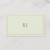 Professionele minimalistische Brown Pastel Consult Visitekaartje (Voorkant)