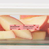 Professionele minimalistische Cherry Crush Red Lip Labels (Aangebracht)