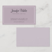 Professionele minimalistische chique design luxe t visitekaartje (Voorkant / Achterkant)