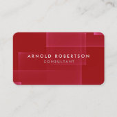 Professionele minimalistische Dark Red Artistic Ch Visitekaartje (Voorkant)