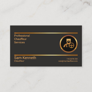Professionele minimalistische dubbele Gold Line Ch Visitekaartje