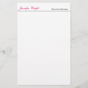 Professionele minimalistische eenvoudige elegante  briefpapier