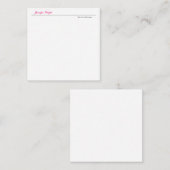 Professionele minimalistische eenvoudige elegante  notitiekaartje (Voorkant / Achterkant)