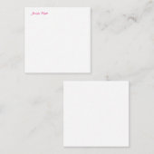 Professionele minimalistische eenvoudige elegante  notitiekaartje (Voorkant / Achterkant)