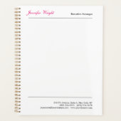 Professionele minimalistische eenvoudige elegante  planner (Voorkant)