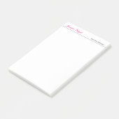 Professionele minimalistische eenvoudige elegante  post-it® notes (Schuin)