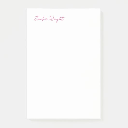 Professionele minimalistische eenvoudige elegante post-it® notes (Voorkant)