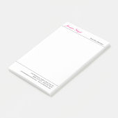 Professionele minimalistische eenvoudige elegante  post-it® notes (Schuin)