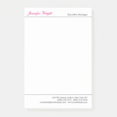 Professionele minimalistische eenvoudige elegante  post-it® notes (Voorkant)