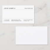 Professionele minimalistische eenvoudige moderne e visitekaartje (Voorkant / Achterkant)
