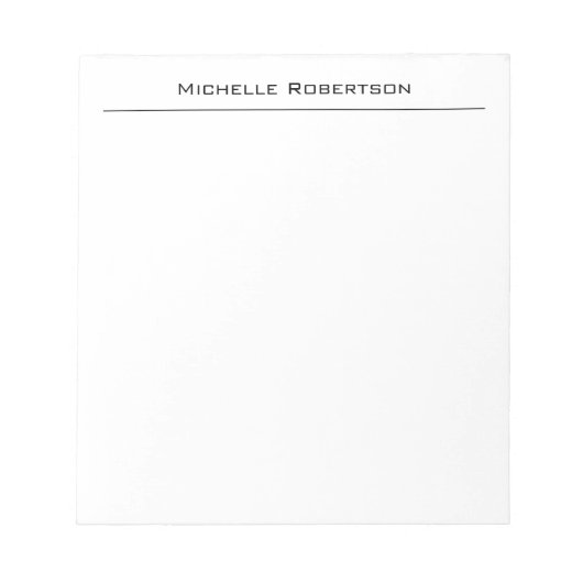 Professionele minimalistische eenvoudige moderne n notitieblok (Voorkant)