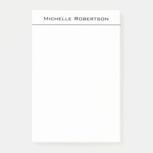 Professionele minimalistische eenvoudige moderne n post-it® notes (Voorkant)