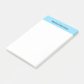 Professionele minimalistische effen klassieke blau post-it® notes (Schuin)