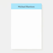 Professionele minimalistische effen klassieke blau post-it® notes (Voorkant)