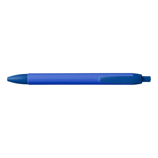 Professionele minimalistische effen modern blauw zwarte inkt pen (Achterkant)