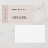 Professionele minimalistische elegante kleuren Een Visitekaartje (Voorkant / Achterkant)