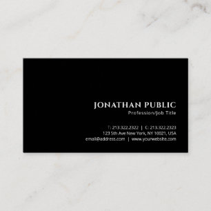 Professionele minimalistische elegante Luxe Premiu Visitekaartje
