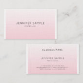 Professionele Minimalistische Elegante Roze Duidel Visitekaartje (Voorkant / Achterkant)