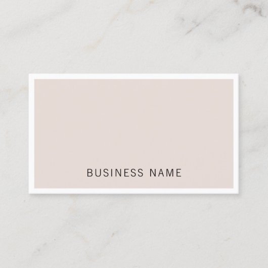 Professionele minimalistische firma Plain Visitekaartje (Voorkant)