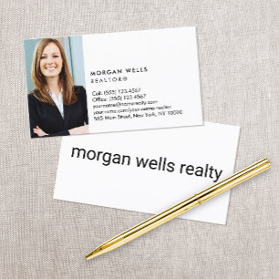 Professionele minimalistische foto visitekaartje