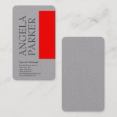 Professionele minimalistische gedurfde moderne rod visitekaartje (Voorkant / Achterkant)