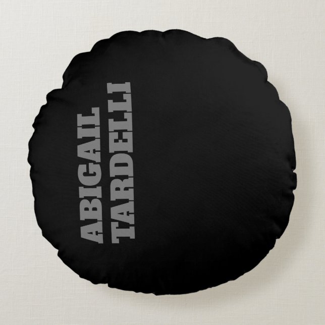 Professionele minimalistische gewaagde moderne aan rond kussen (Voorkant)