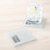 Professionele minimalistische gewaagde moderne gri glazen onderzetter (Schuin)