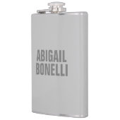 Professionele minimalistische gewaagde moderne gri heupfles (Links)